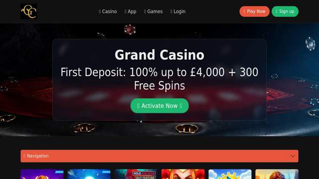 GrandCasino Online casino screenshot