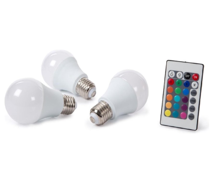 Haiku Cadeau Impasse Set met 3 LED-lampen 7.5 Watt E27 RGB en warm wit - DealWizard.nl