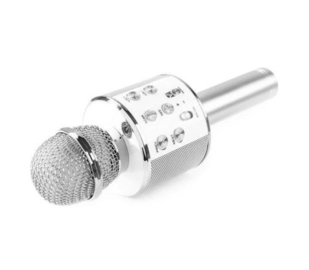 iBello-karaoke-microfoon-zilver-liggend