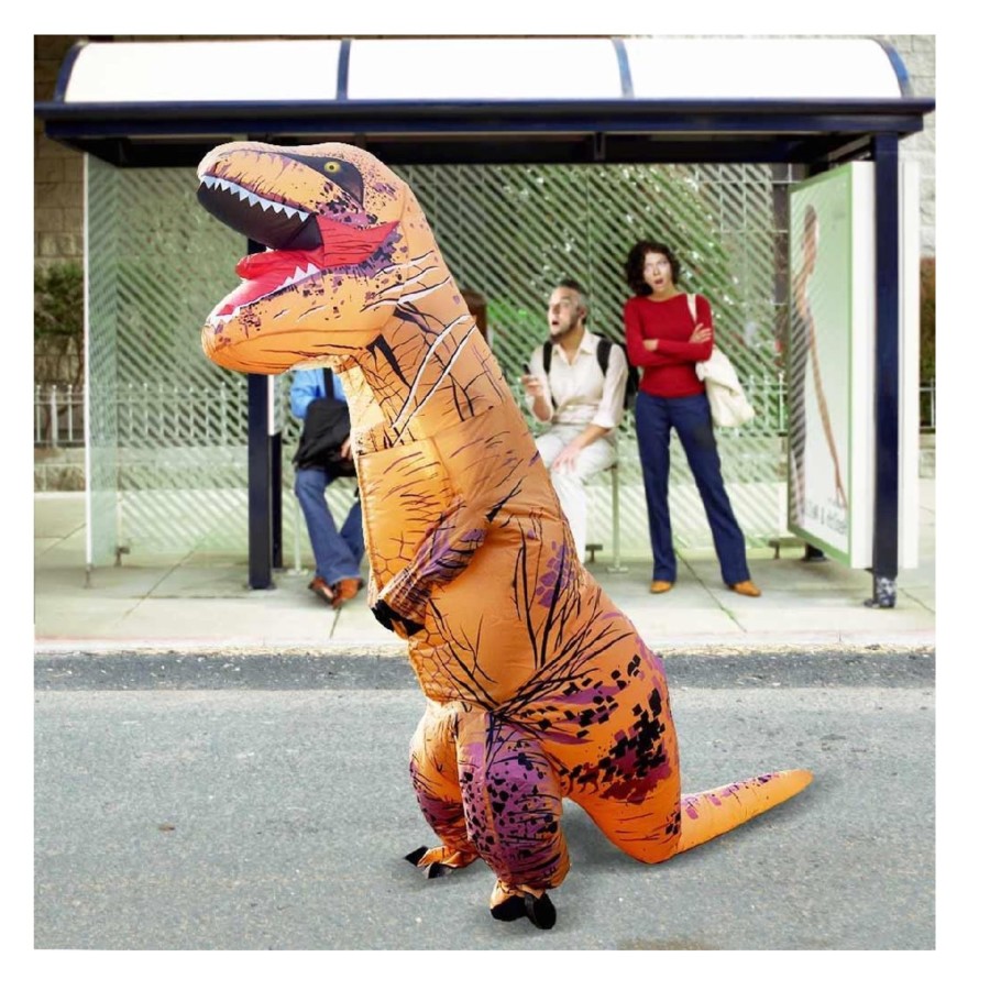 T-rex kostuum voor volwassenen dino-pak carnaval -