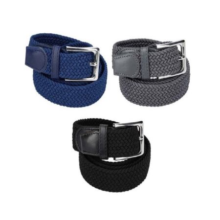 iBello-riemenset-3pack-elastisch-gevlochten-blauw-zwart-grijs