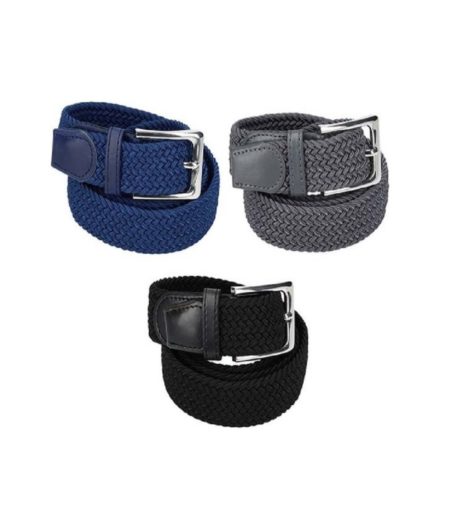 iBello-riemenset-3pack-elastisch-gevlochten-blauw-zwart-grijs
